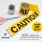 BAZIC Yellow Caution Tape, 3 in x 100 ft, for Hazard Warning Barricade